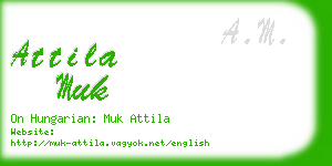 attila muk business card